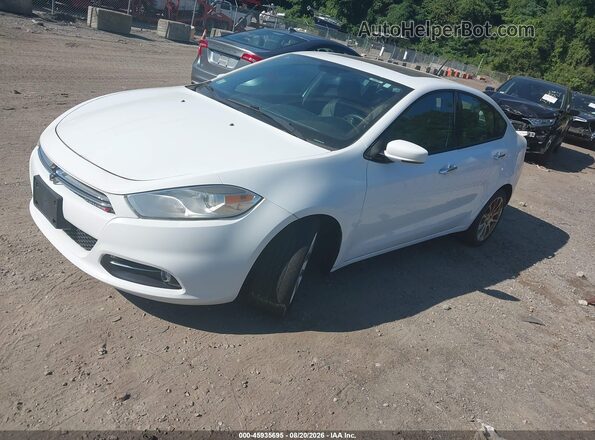 1C3CDFCBXGD539881 2016 DODGE DART White წინა მარცხენა ხედი სამი მეოთხედიდან