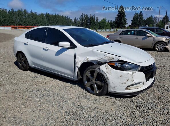 1C3CDFEB0GD538705 2016 DODGE DART White Передня права чверть