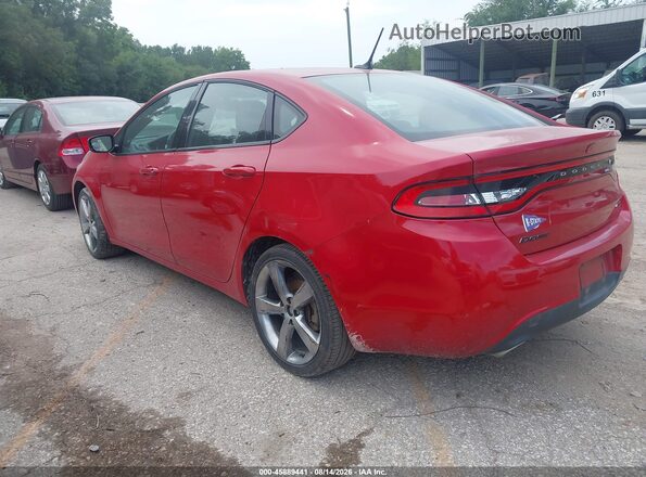 1C3CDFEB8GD680851 2016 DODGE DART Red Հետևի ձախ