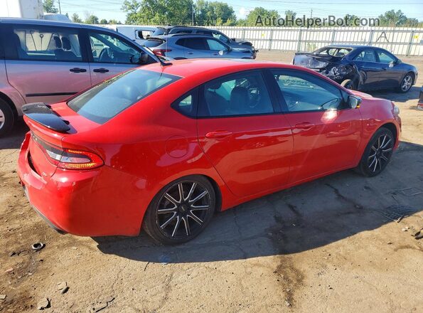 1C3CDFEB9GD722623 2016 DODGE DART Red Задня права чверть