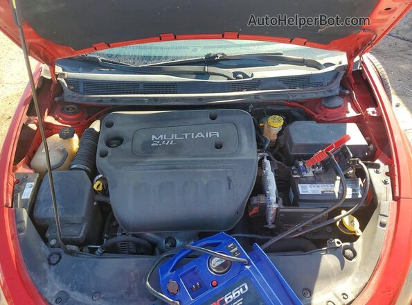 1C3CDFEB9GD722623 2016 DODGE DART Red Вид задньої частини салону