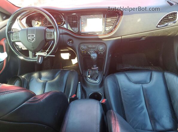 1C3CDFEB9GD722623 2016 DODGE DART Red Вид панелі приладів