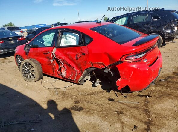1C3CDFEB9GD722623 2016 DODGE DART Red Задня ліва чверть