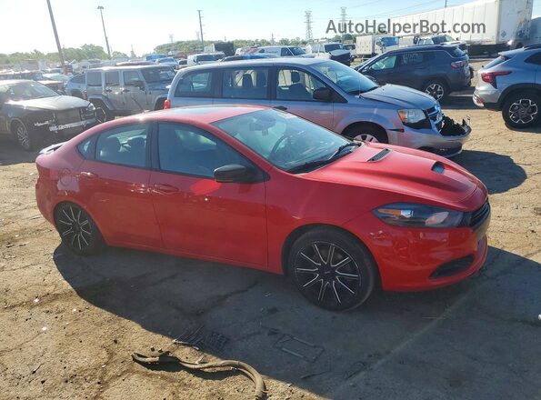 1C3CDFEB9GD722623 2016 DODGE DART Red Передня права чверть