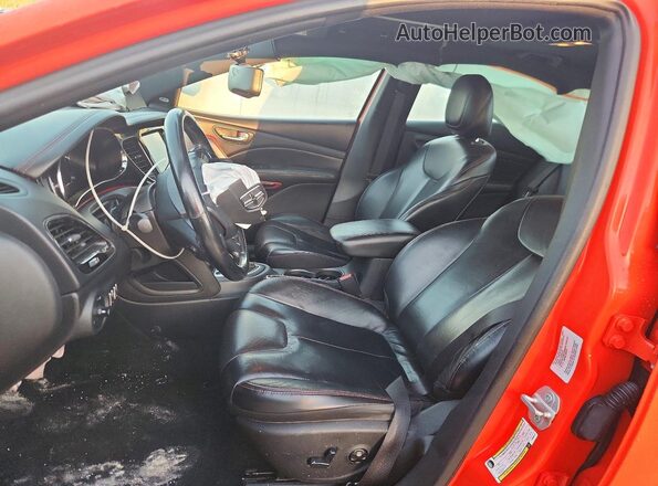 1C3CDFEBXGD635619 2016 DODGE DART Orange Widok wnętrza z przodu