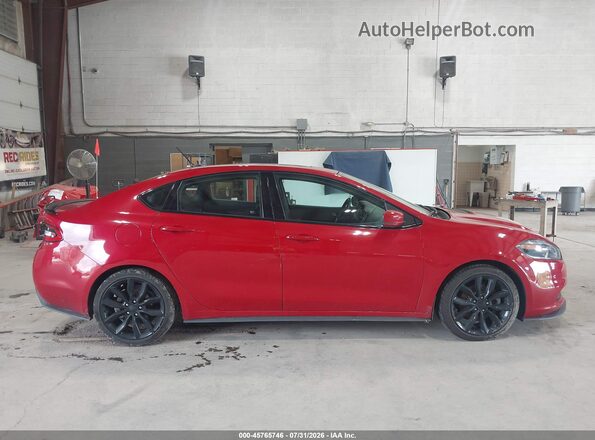 1C3CDFEBXGD685145 2016 DODGE DART Red Widok wnętrza z tyłu