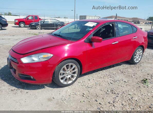 1C3CDFFA2GD821886 2016 DODGE DART Red Передня ліва чверть