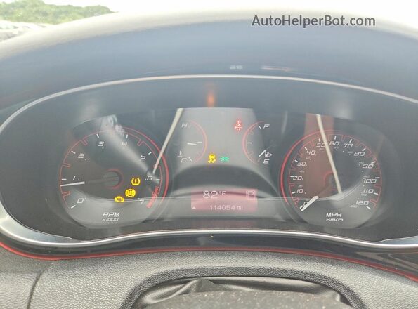 1C3CDFFA3GD803400 2016 DODGE DART Orange Vista del cuadro de instrumentos