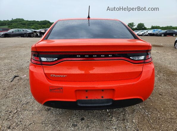 1C3CDFFA3GD803400 2016 DODGE DART Orange Vista trasera