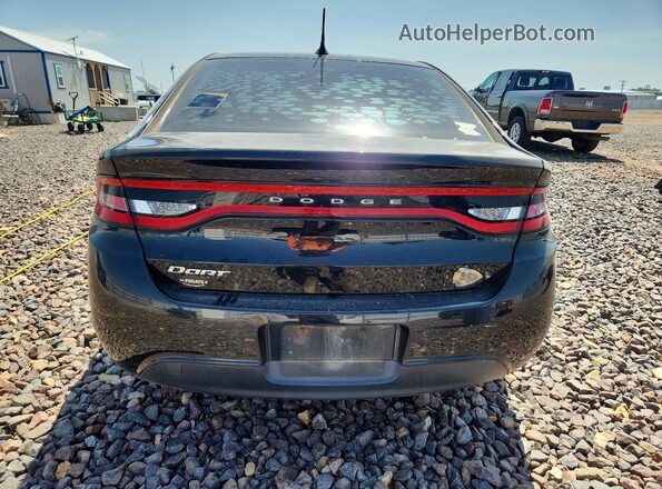 1C3CDFFA9GD820105 2016 DODGE DART Black უკანა ხედი