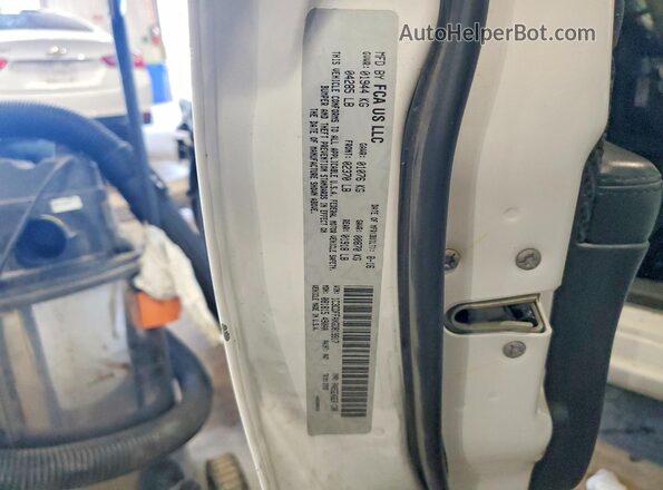 1C3CDFFAXGD819917 2016 DODGE DART White Շարժիչի բաժամունքի տեսք
