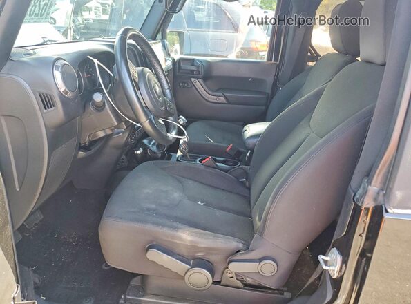 1C4AJWAG0GL309475 2016 JEEP WRANGLER Black წინა სალონის ხედი