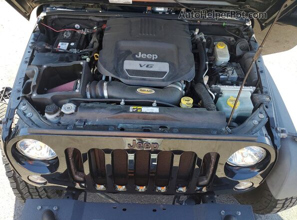 1C4AJWAG0GL309475 2016 JEEP WRANGLER Black ძრავის განყოფილების ხედი