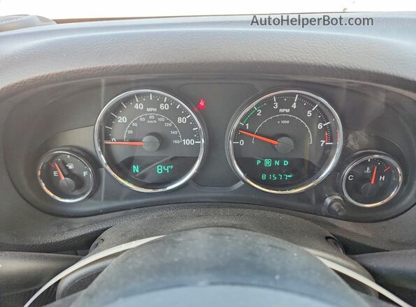 1C4BJWDG0GL312151 2016 JEEP WRANGLER Серый Вид щитка приборов