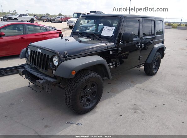 1C4BJWDG1GL118549 2016 JEEP WRANGLER UNLIMITED Black წინა მარცხენა ხედი სამი მეოთხედიდან