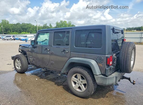 1C4BJWDG1GL209174 2016 JEEP WRANGLER Gray Rear left