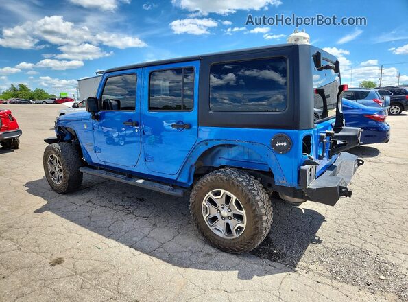 1C4BJWDG1GL270928 2016 JEEP WRANGLER Blue Trasero izquierdo