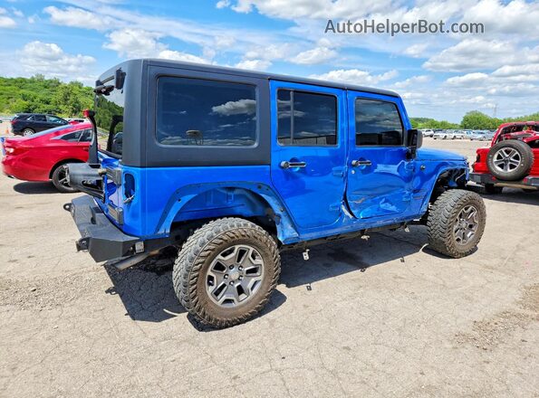 1C4BJWDG1GL270928 2016 JEEP WRANGLER Blue Trasero derecho