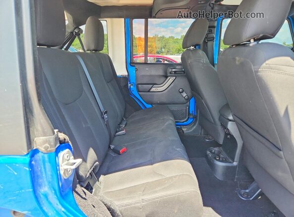 1C4BJWDG1GL270928 2016 JEEP WRANGLER Blue Vista de los asientos traseros