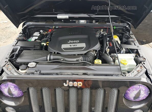 1C4BJWDG2GL116745 2016 JEEP WRANGLER Black ძრავის განყოფილების ხედი
