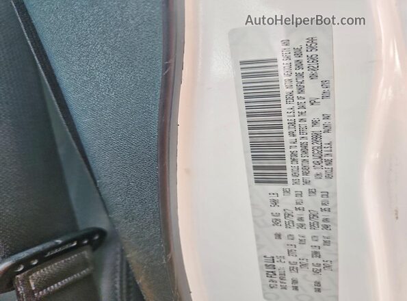 1C4BJWDG2GL209801 2016 JEEP WRANGLER White VIN կոդի պիտակի տեսք