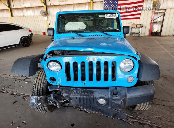 1C4BJWDG2HL640527 2017 JEEP WRANGLER Синий Вид спереди