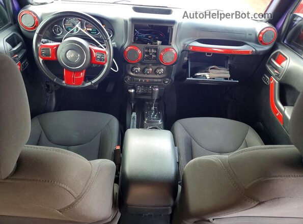 1C4BJWDG2HL715260 2017 JEEP WRANGLER Purple Widok deski rozdzielczej