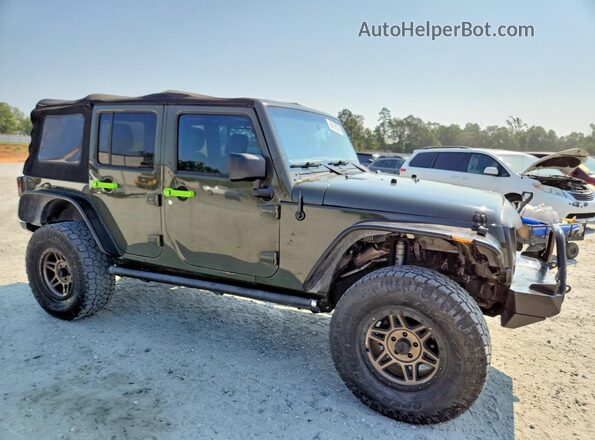 1C4BJWDG3GL105981 2016 JEEP WRANGLER Green Przód prawy