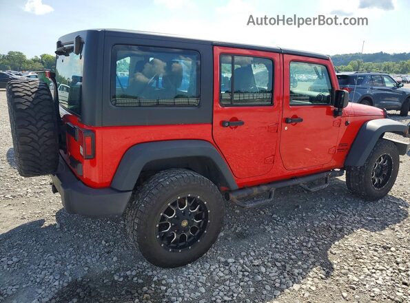1C4BJWDG3GL155747 2016 JEEP WRANGLER Red Tył prawy