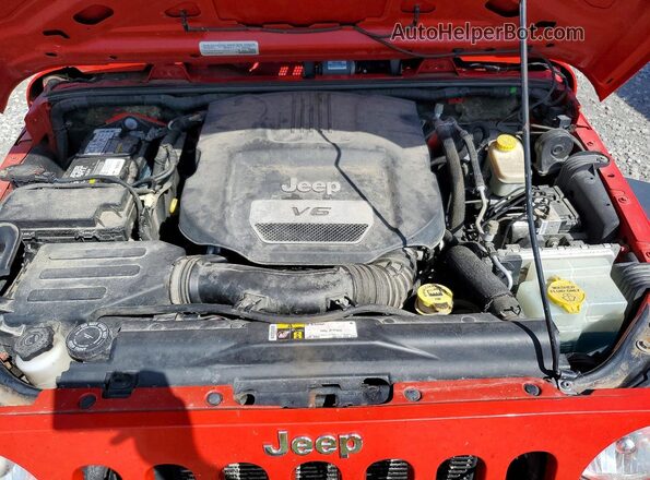 1C4BJWDG3GL155747 2016 JEEP WRANGLER Red Widok wnętrza z tyłu