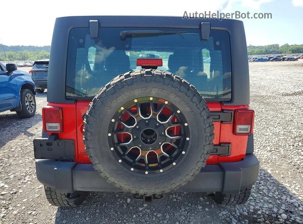 1C4BJWDG3GL155747 2016 JEEP WRANGLER Red Widok z tyłu