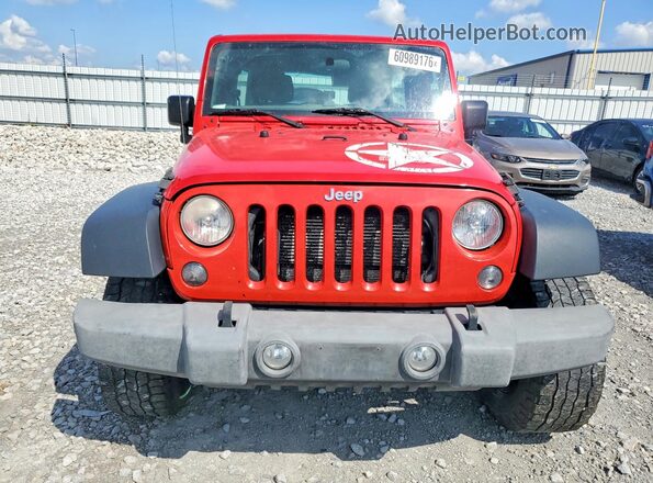 1C4BJWDG3GL155747 2016 JEEP WRANGLER Red Widok z przodu