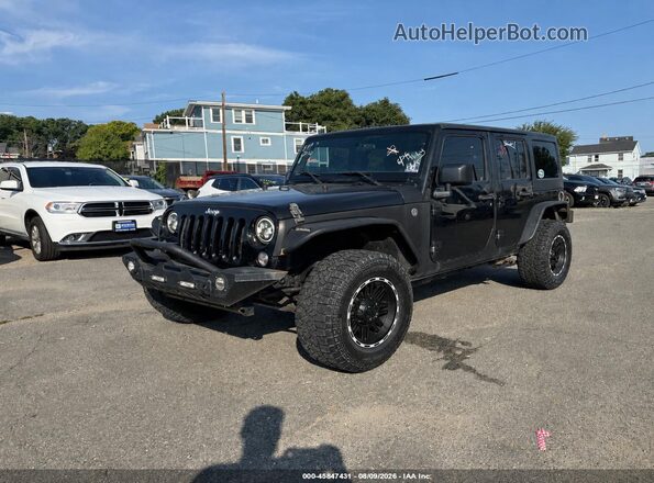 1C4BJWDG3GL194273 2016 JEEP WRANGLER UNLIMITED Black წინა მარცხენა ხედი სამი მეოთხედიდან