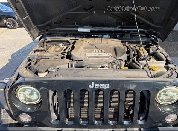 1C4BJWDG3GL194273 2016 JEEP WRANGLER UNLIMITED Black ძრავის განყოფილების ხედი