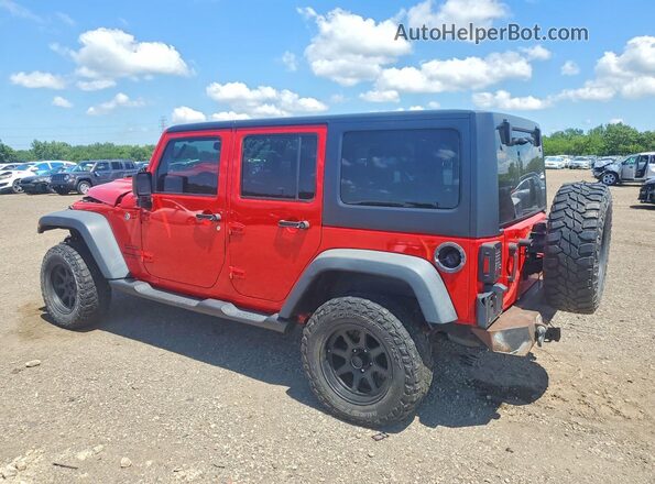 1C4BJWDG3GL255928 2016 JEEP WRANGLER Red Հետևի ձախ