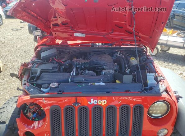 1C4BJWDG3GL255928 2016 JEEP WRANGLER Red Շարժիչի բաժամունքի տեսք