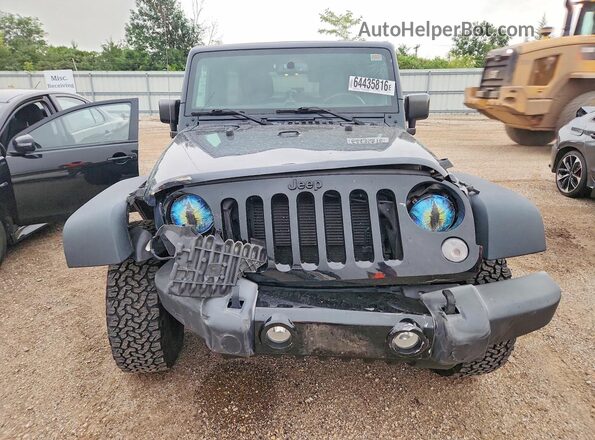 1C4BJWDG4GL216023 2016 JEEP WRANGLER Gray Front view