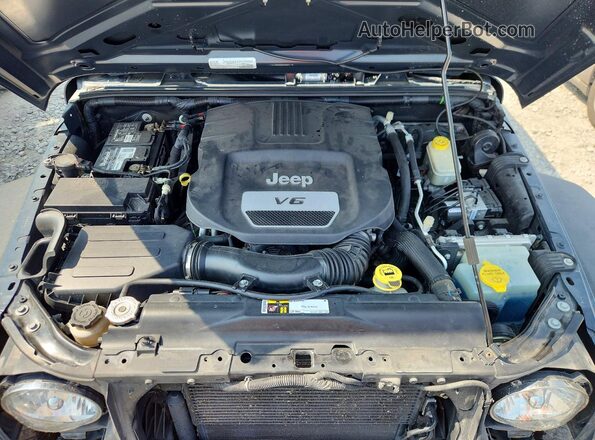 1C4BJWDG4GL285598 2016 JEEP WRANGLER Серый Вид подкапотного пространства