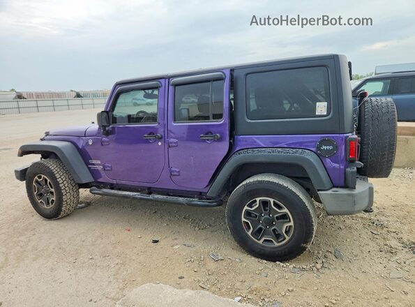 1C4BJWDG4HL671343 2017 JEEP WRANGLER Purple Tył lewy