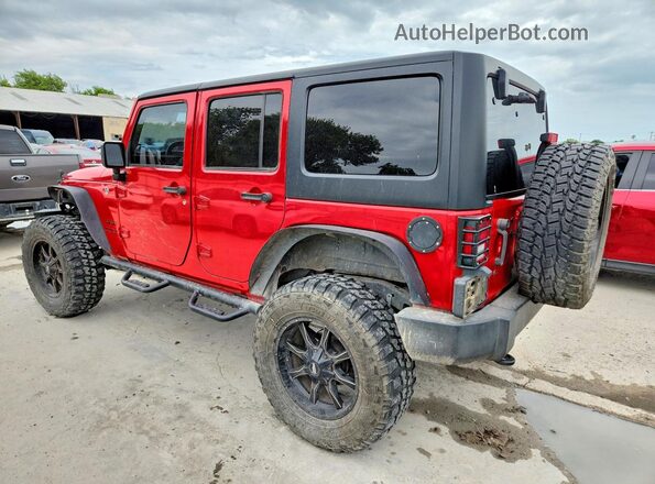 1C4BJWDG4HL684495 2017 JEEP WRANGLER Red Trasero izquierdo