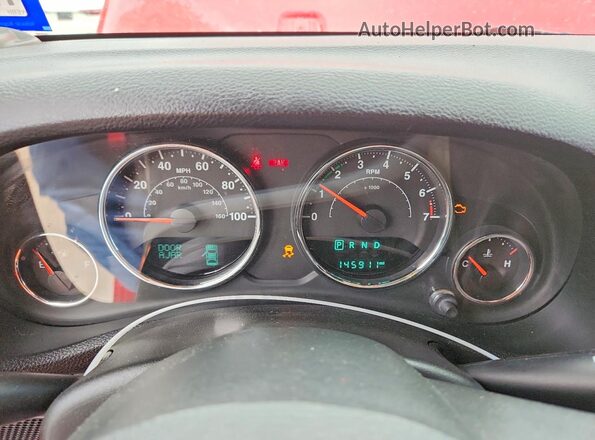 1C4BJWDG4HL684495 2017 JEEP WRANGLER Red Vista del cuadro de instrumentos