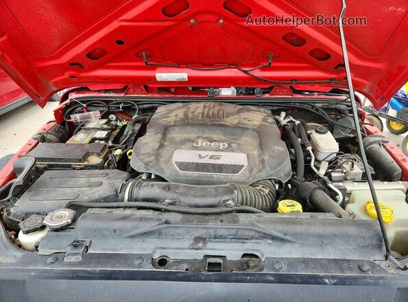 1C4BJWDG4HL684495 2017 JEEP WRANGLER Red Vista del compartimento del motor