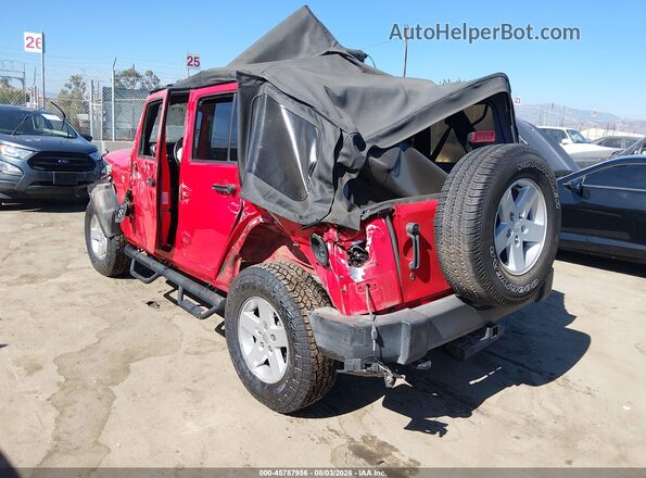 1C4BJWDG4HL719682 2017 JEEP WRANGLER UNLIMITED Красный Задняя левая четверть