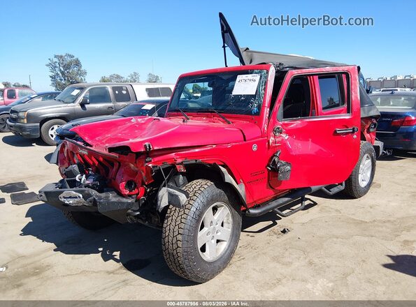 1C4BJWDG4HL719682 2017 JEEP WRANGLER UNLIMITED Красный Вид спереди