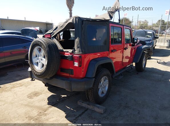 1C4BJWDG4HL719682 2017 JEEP WRANGLER UNLIMITED Красный Задняя правая четверть