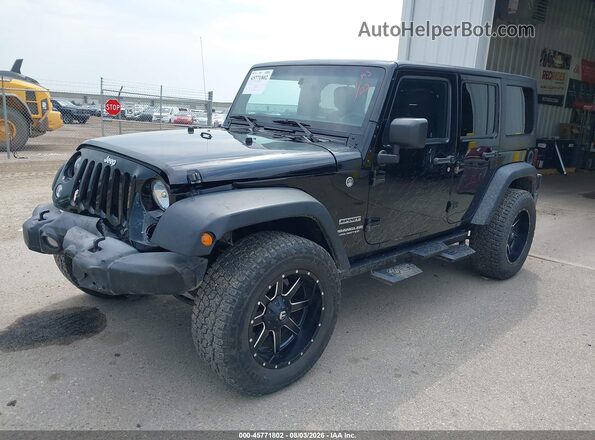 1C4BJWDG5GL243442 2016 JEEP WRANGLER UNLIMITED Black წინა მარცხენა ხედი სამი მეოთხედიდან