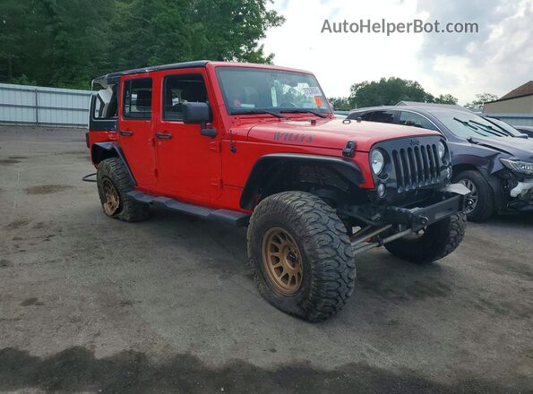 1C4BJWDG5JL869936 2018 JEEP WRANGLER Красный Передняя правая четверть