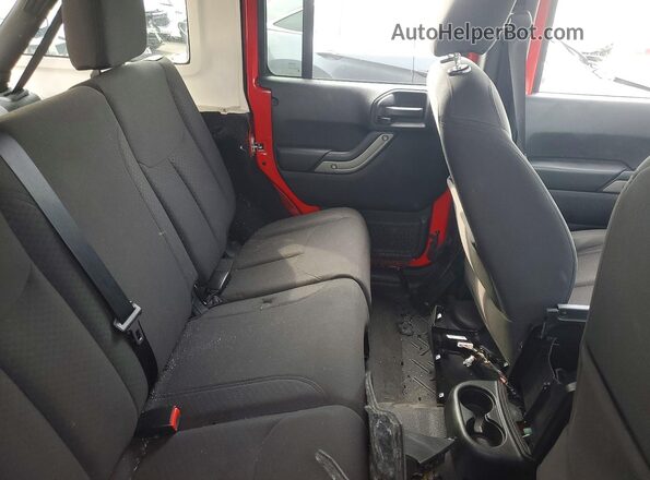 1C4BJWDG5JL869936 2018 JEEP WRANGLER Красный Вид задних сидений