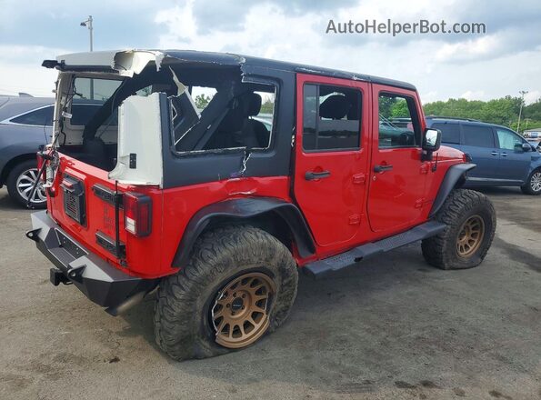 1C4BJWDG5JL869936 2018 JEEP WRANGLER Красный Задняя правая четверть