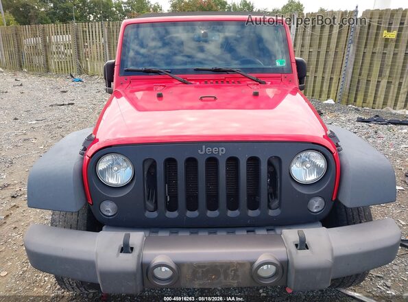 1C4BJWDG6GL105022 2016 JEEP WRANGLER UNLIMITED Красный Вид спереди